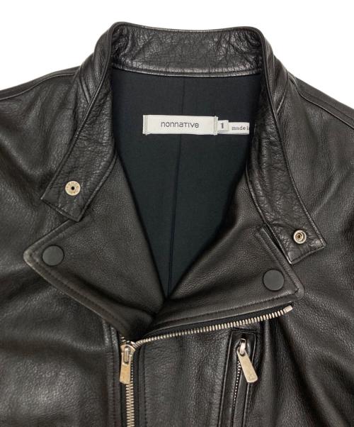 nonnative（ノンネイティブ）nonnative (ノンネイティブ) RIDER BLOUSON COW LEATHER ブラック サイズ:SIZE1の古着・服飾アイテム