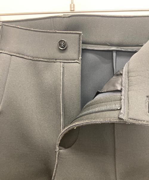 MM6 Maison Margiela（エムエムシックスメゾンマルジェラ）MM6 Maison Margiela (エムエムシックスメゾンマルジェラ) ダンボールニット センタープレスパンツ ブラック サイズ:SIZE40の古着・服飾アイテム