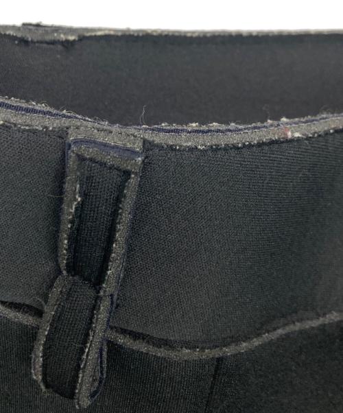 MM6 Maison Margiela（エムエムシックスメゾンマルジェラ）MM6 Maison Margiela (エムエムシックスメゾンマルジェラ) ダンボールニット センタープレスパンツ ブラック サイズ:SIZE40の古着・服飾アイテム