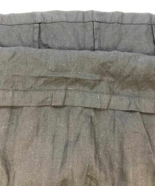 DRIES VAN NOTEN（ドリスヴァンノッテン）DRIES VAN NOTEN (ドリスヴァンノッテン) ノースリーブプリーツリネンワンピース ブラック サイズ:SIZE42の古着・服飾アイテム