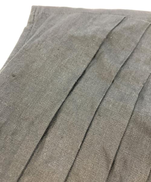 DRIES VAN NOTEN（ドリスヴァンノッテン）DRIES VAN NOTEN (ドリスヴァンノッテン) ノースリーブプリーツリネンワンピース ブラック サイズ:SIZE42の古着・服飾アイテム