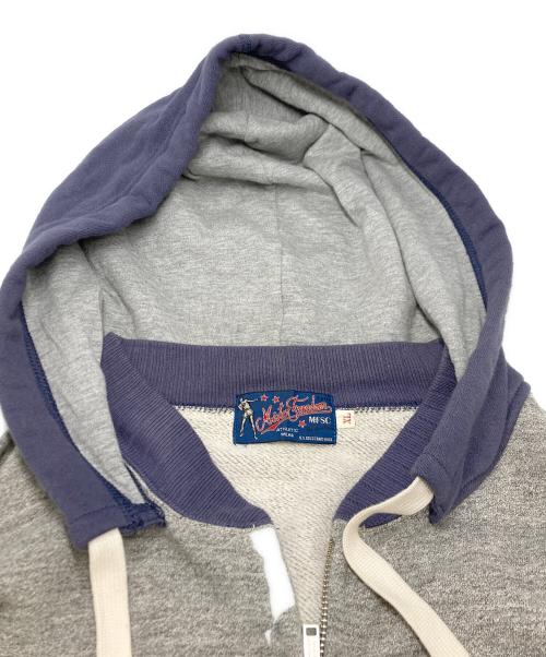 MISTER FREEDOM（ミスターフリーダム）MISTER FREEDOM (ミスターフリーダム) SUGAR CANE (シュガーケーン) 11.5oz. HOODIE ZIP SWEATSHIRT The CONTENDER グレー サイズ:SIZE XLの古着・服飾アイテム