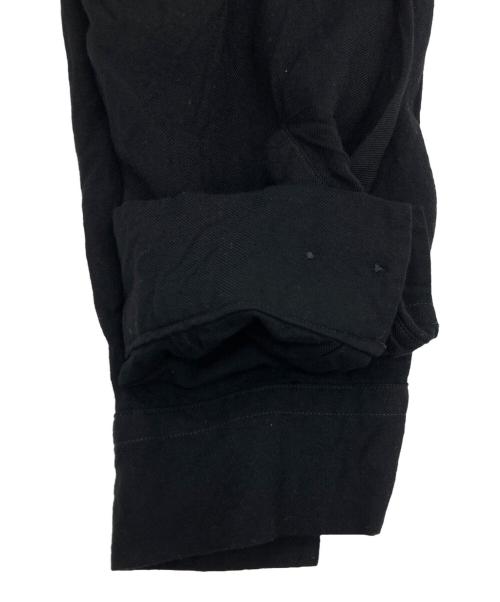 FRONT 11201（フロント 11201）FRONT 11201 (フロント 11201) Open Collar Shirt/ Black Rayon Gabardine ブラック サイズ:SIZE Mの古着・服飾アイテム