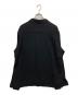 FRONT 11201 (フロント 11201) Open Collar Shirt/ Black Rayon Gabardine ブラック サイズ:SIZE M：8000円