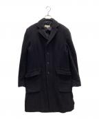 DRIES VAN NOTENドリスヴァンノッテン）の古着「ウール×ナイロンロングジップコート」｜ブラック