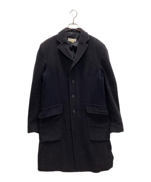 DRIES VAN NOTEN（ドリスヴァンノッテン）DRIES VAN NOTEN (ドリスヴァンノッテン) ウール×ナイロンロングジップコート ブラック サイズ:SIZE Lの古着・服飾アイテム