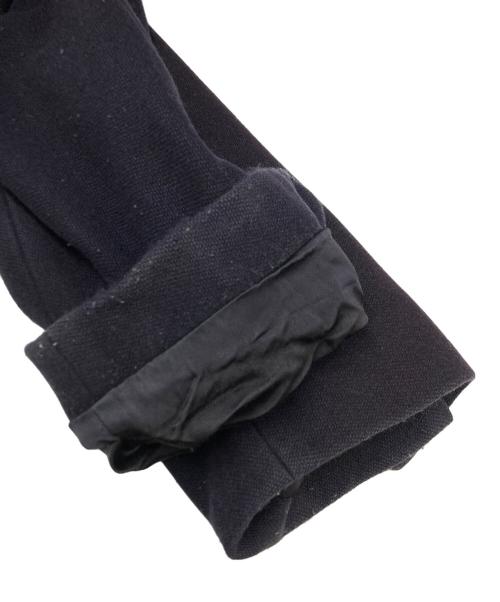 DRIES VAN NOTEN（ドリスヴァンノッテン）DRIES VAN NOTEN (ドリスヴァンノッテン) ウール×ナイロンロングジップコート ブラック サイズ:SIZE Lの古着・服飾アイテム