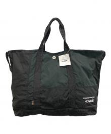 COMME des GARCONS HOMME（コムデギャルソン オム）の古着「綿ナイロンリップパッチワーク製品洗 2WAY BAG」｜ブラック