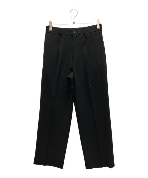 N.HOOLYWOOD（エヌ ハリウッド）N.HOOLYWOOD (エヌ ハリウッド) STUDIOUS (ステュディオス) Natsu No Wide Tapered Pants ブラック サイズ:SIZE36の古着・服飾アイテム