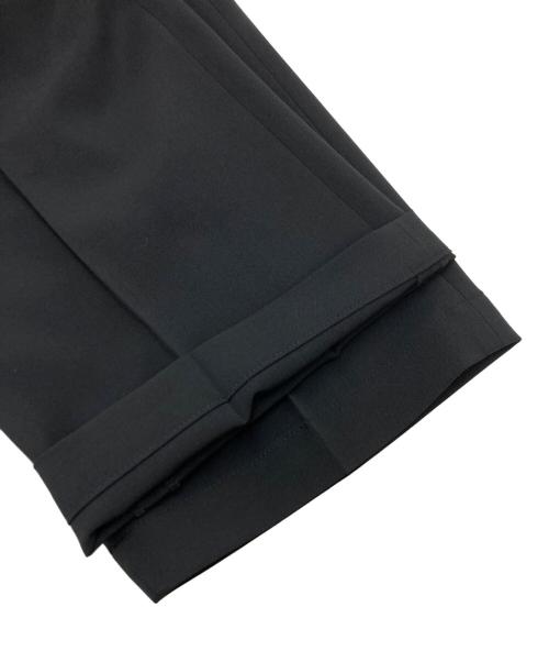 N.HOOLYWOOD（エヌ ハリウッド）N.HOOLYWOOD (エヌ ハリウッド) STUDIOUS (ステュディオス) Natsu No Wide Tapered Pants ブラック サイズ:SIZE36の古着・服飾アイテム