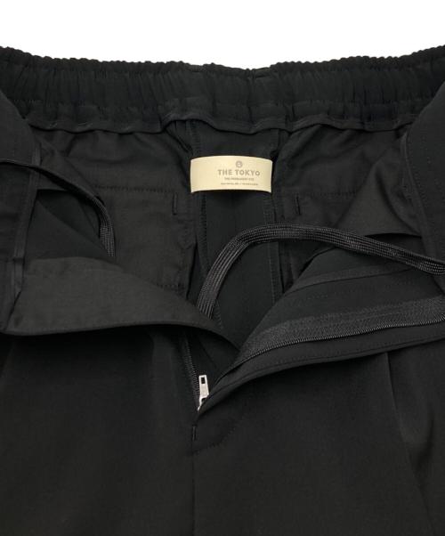 N.HOOLYWOOD（エヌ ハリウッド）N.HOOLYWOOD (エヌ ハリウッド) STUDIOUS (ステュディオス) Natsu No Wide Tapered Pants ブラック サイズ:SIZE36の古着・服飾アイテム