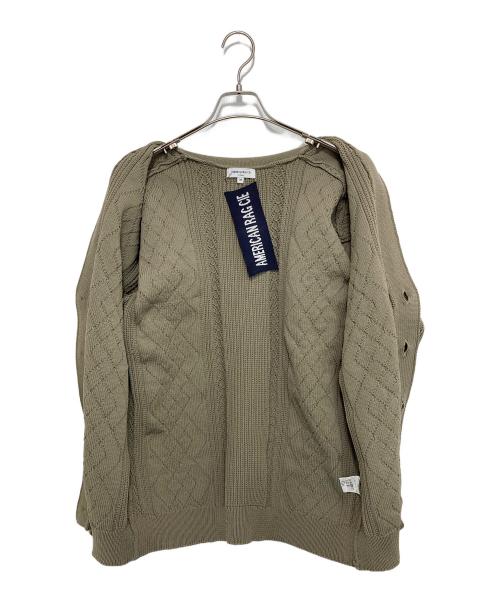 AMERICAN RAG CIE（アメリカンラグシー）AMERICAN RAG CIE (アメリカンラグシー) サマーニットカーディガン ブラウン サイズ:Mの古着・服飾アイテム