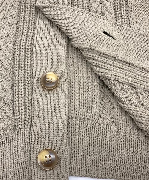 AMERICAN RAG CIE（アメリカンラグシー）AMERICAN RAG CIE (アメリカンラグシー) サマーニットカーディガン ブラウン サイズ:Mの古着・服飾アイテム