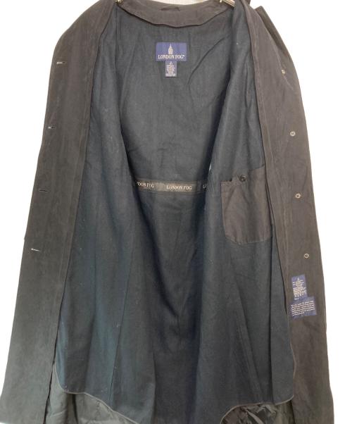 london fog（ロンドンフォグ）LONDON FOG (ロンドンフォグ) ベルテッドステンカラーコート ブラック サイズ:Sの古着・服飾アイテム