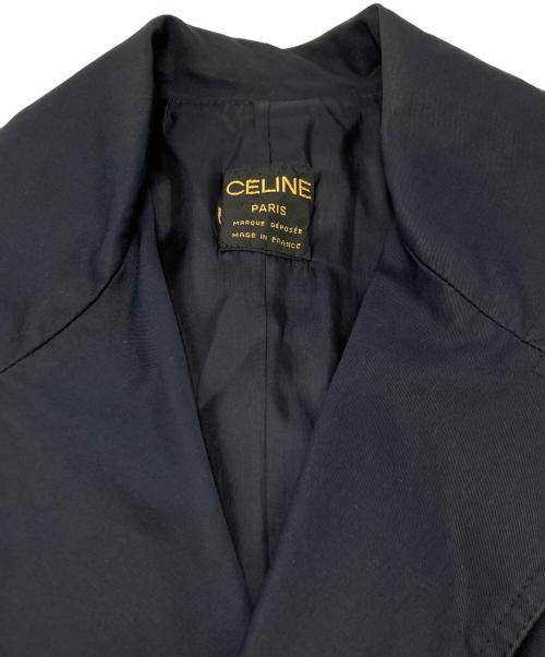 CELINE（セリーヌ）CELINE (セリーヌ) トリオンフボタンダブルトレンチコート ネイビー サイズ:不明の古着・服飾アイテム