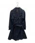 CELINE（セリーヌ）の古着「トリオンフボタンダブルトレンチコート」｜ネイビー