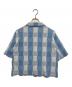 NKNIT (ンニット) CHECKER PATTERN KNIT SHIRT ブルー サイズ:表記無し：8000円