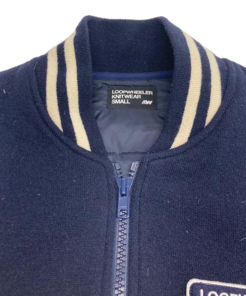 LOOPWHEELER（ループウィラー）LOOPWHEELER (ループウィラー) ウールスタジャン ネイビー サイズ:SMALLの古着・服飾アイテム