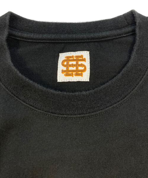 SEESEE（シーシー）SEESEE (シーシー) ロゴ刺繍Tシャツ ブラック サイズ:SIZE Sの古着・服飾アイテム