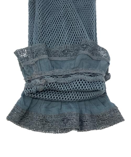 CASA FLINE（カーサフライン）CASA FLINE (カーサフライン) アンティークレースメッシュコットンドレス グレー サイズ:SIZE Freeの古着・服飾アイテム
