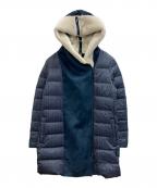 YOSOOUヨソオウ）の古着「切替ダウンコート」｜ネイビー