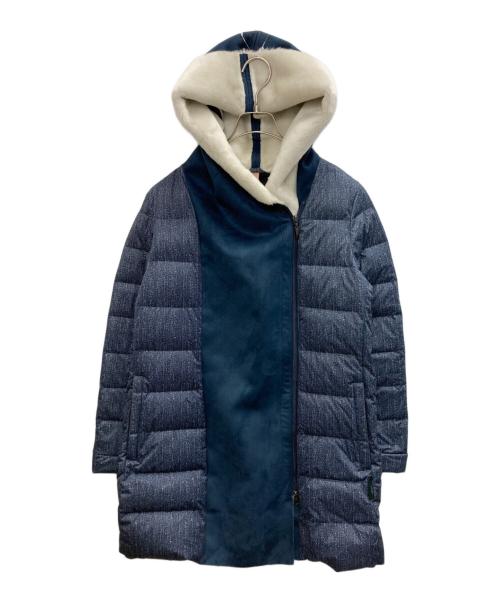 YOSOOU（ヨソオウ）YOSOOU (ヨソオウ) 切替ダウンコート ネイビー サイズ:SIZE 3の古着・服飾アイテム