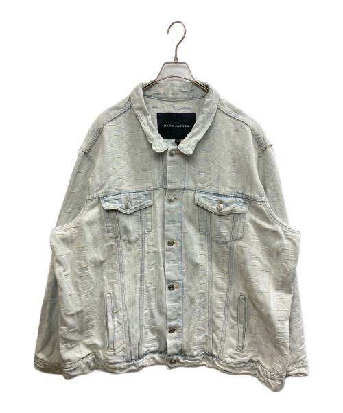 MARC JACOBS（マークジェイコブズ）MARC JACOBS (マークジェイコブズ) モノグラムデニムジャケット ライトインディゴ サイズ:SIZE Lの古着・服飾アイテム