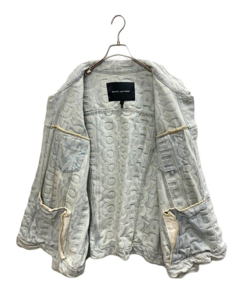 MARC JACOBS（マークジェイコブズ）MARC JACOBS (マークジェイコブズ) モノグラムデニムジャケット ライトインディゴ サイズ:SIZE Lの古着・服飾アイテム