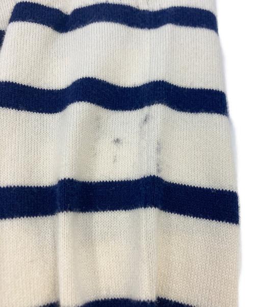 POLO RALPH LAUREN（ポロ・ラルフローレン）POLO RALPH LAUREN (ポロ・ラルフローレン) 半袖ボーダーニット ネイビー×ベージュ サイズ:SIZE XSの古着・服飾アイテム