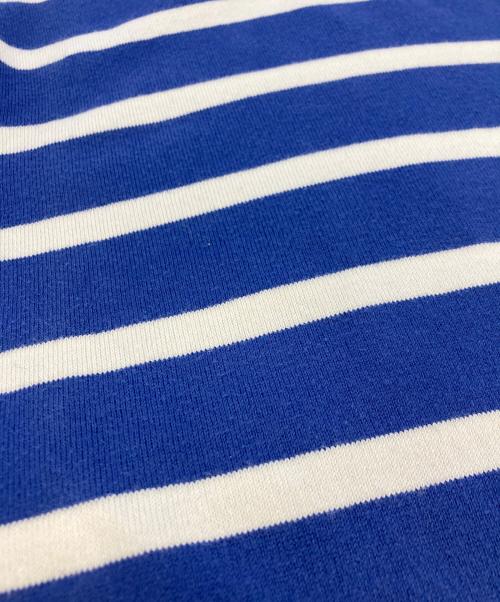 POLO RALPH LAUREN（ポロ・ラルフローレン）POLO RALPH LAUREN (ポロ・ラルフローレン) 半袖ボーダーニット ホワイト×ブルー サイズ:SIZE XSの古着・服飾アイテム