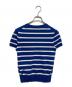 POLO RALPH LAUREN (ポロ・ラルフローレン) 半袖ボーダーニット ホワイト×ブルー サイズ:SIZE XS：5000円