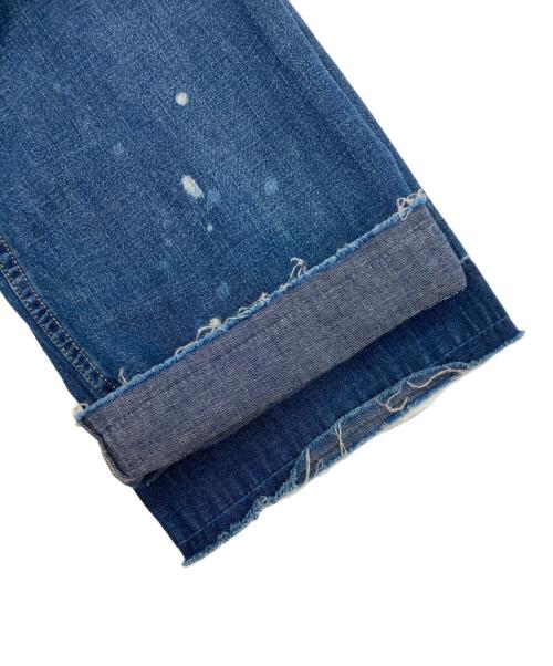 POLO RALPH LAUREN（ポロ・ラルフローレン）POLO RALPH LAUREN (ポロ・ラルフローレン) ブリーチワイドデニムパンツ インディゴ サイズ:SIZE24の古着・服飾アイテム