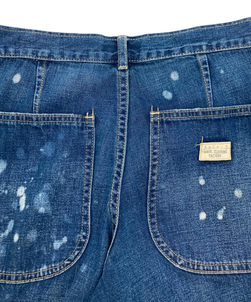POLO RALPH LAUREN（ポロ・ラルフローレン）POLO RALPH LAUREN (ポロ・ラルフローレン) ブリーチワイドデニムパンツ インディゴ サイズ:SIZE24の古着・服飾アイテム