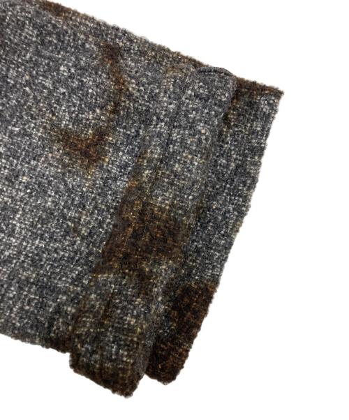 suzusan（スズサン）suzusan (スズサン) シルク混パンツ グレー×ブラウン サイズ:SIZE Sの古着・服飾アイテム