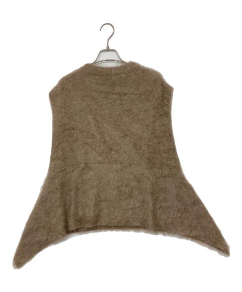 DOMELLE（ドメル）DOMELLE (ドメル) FUR CASHMERE VEST ブラウン サイズ:FREEの古着・服飾アイテム