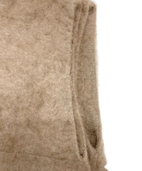 DOMELLE（ドメル）DOMELLE (ドメル) FUR CASHMERE VEST ブラウン サイズ:FREEの古着・服飾アイテム