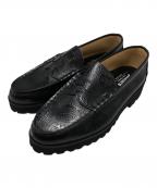 kenfordケンフォード）の古着「ペイズリーローファー」｜ブラック