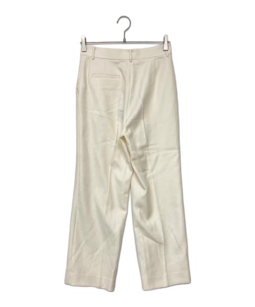 LILYSILK（リリーシルク）LILYSILK (リリーシルク) シルク混スラックス ホワイト サイズ:SIZE 5の古着・服飾アイテム
