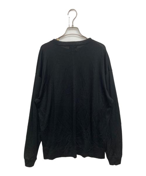 WRAPINKNOT（ラッピンノット）WRAPINKNOT (ラッピンノット) L/S OVERSIZED T-SHIRT ブラック サイズ:SIZE　4の古着・服飾アイテム