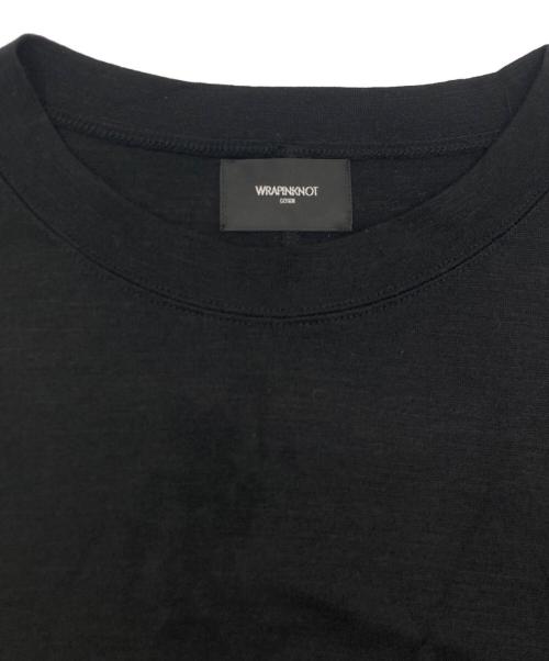 WRAPINKNOT（ラッピンノット）WRAPINKNOT (ラッピンノット) L/S OVERSIZED T-SHIRT ブラック サイズ:SIZE　4の古着・服飾アイテム