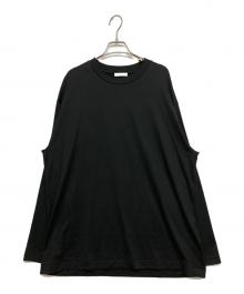 ATON（エイトン）の古着「Suvin60/2 Oversized Long-Sleeve T-shirt」｜ブラック