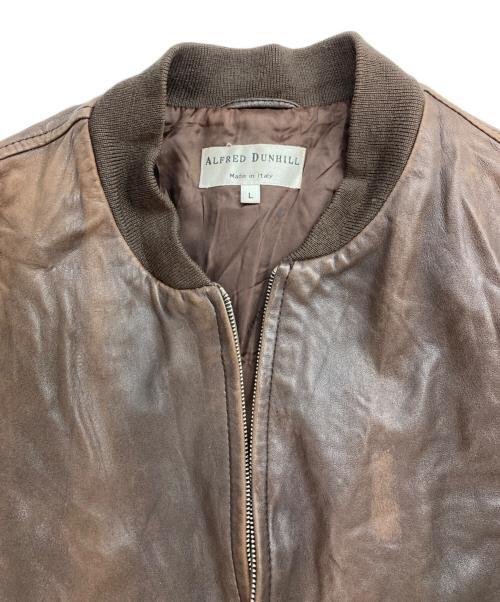ALFRED DUNHILL（アルフレッド・ダンヒル）ALFRED DUNHILL (アルフレッド・ダンヒル) レザージャケット ブラウン サイズ:Ｌの古着・服飾アイテム
