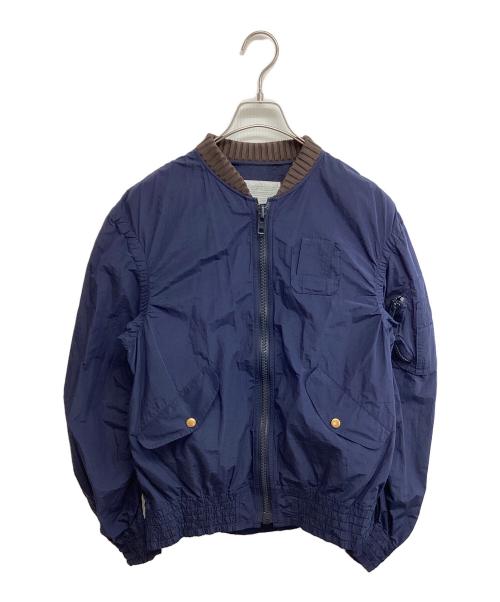 KOLOR（カラー）KOLOR (カラー) エアリーペーパークロス MA-I ジャケット ネイビー サイズ:SIZE 2の古着・服飾アイテム