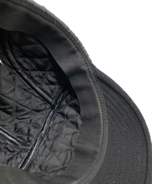 COMME des GARCONS SHIRT（コムデギャルソンシャツ）COMME des GARCONS SHIRT (コムデギャルソンシャツ) JET WOOL CAP ブラックの古着・服飾アイテム