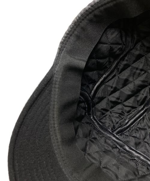 COMME des GARCONS SHIRT（コムデギャルソンシャツ）COMME des GARCONS SHIRT (コムデギャルソンシャツ) JET WOOL CAP ブラックの古着・服飾アイテム