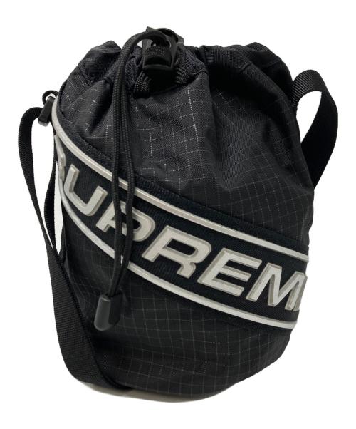 SUPREME（シュプリーム）SUPREME (シュプリーム) 3D Logo Small Cinch Pouch ブラックの古着・服飾アイテム