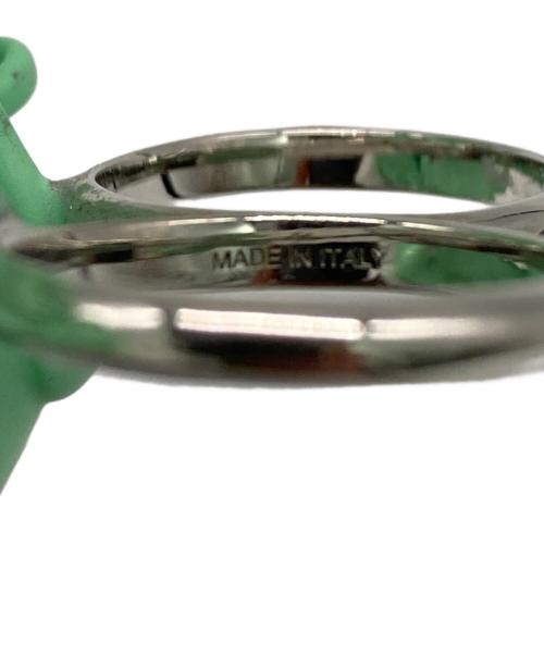 GIVENCHY（ジバンシィ）GIVENCHY (ジバンシィ) デイジーモチーフリング グリーン サイズ:13.5号+15号の古着・服飾アイテム