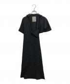 YOHJI YAMAMOTOヨウジヤマモト）の古着「変形ノースリーブウールワンピース」｜ブラック