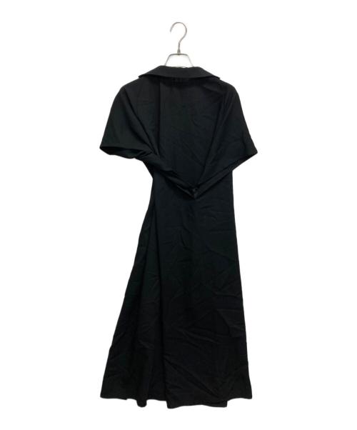 YOHJI YAMAMOTO（ヨウジヤマモト）YOHJI YAMAMOTO (ヨウジヤマモト) 変形ノースリーブウールワンピース ブラック サイズ:SIZE Sの古着・服飾アイテム