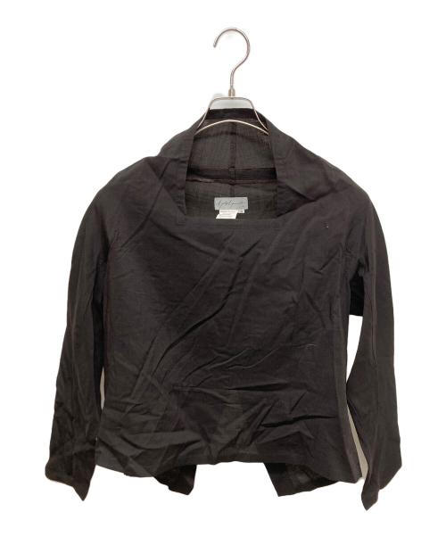YOHJI YAMAMOTO（ヨウジヤマモト）YOHJI YAMAMOTO (ヨウジヤマモト) 変形ウールブラウス ブラウン サイズ:SIZE Sの古着・服飾アイテム